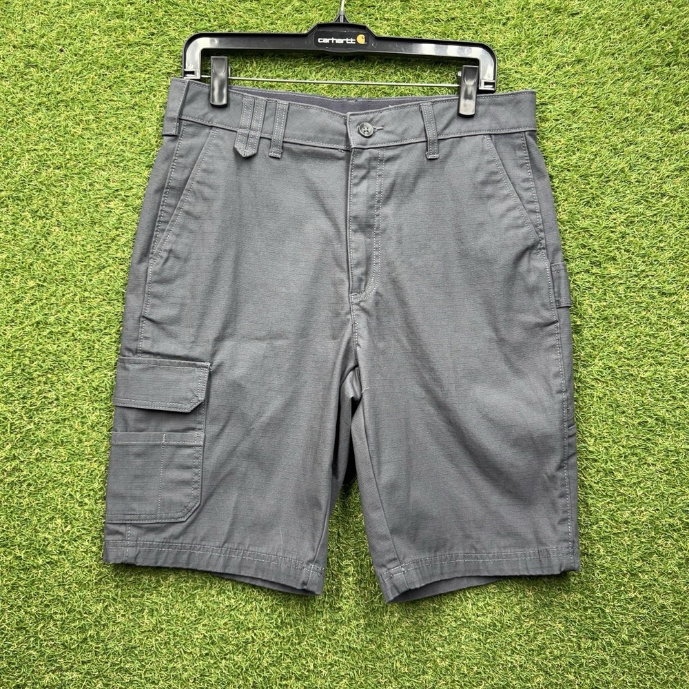Brahma Ripstop Cargo Shorts Mens 30 Grey Relaxed Fit Workwear Rugged Outdoor